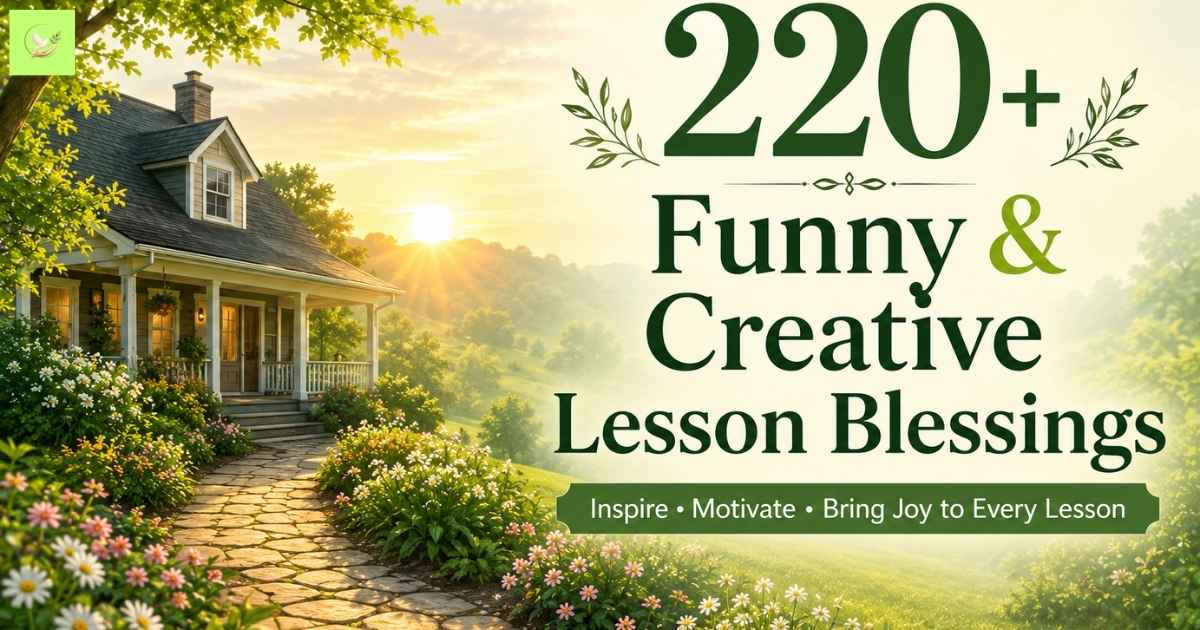 Creative Lesson Blessings