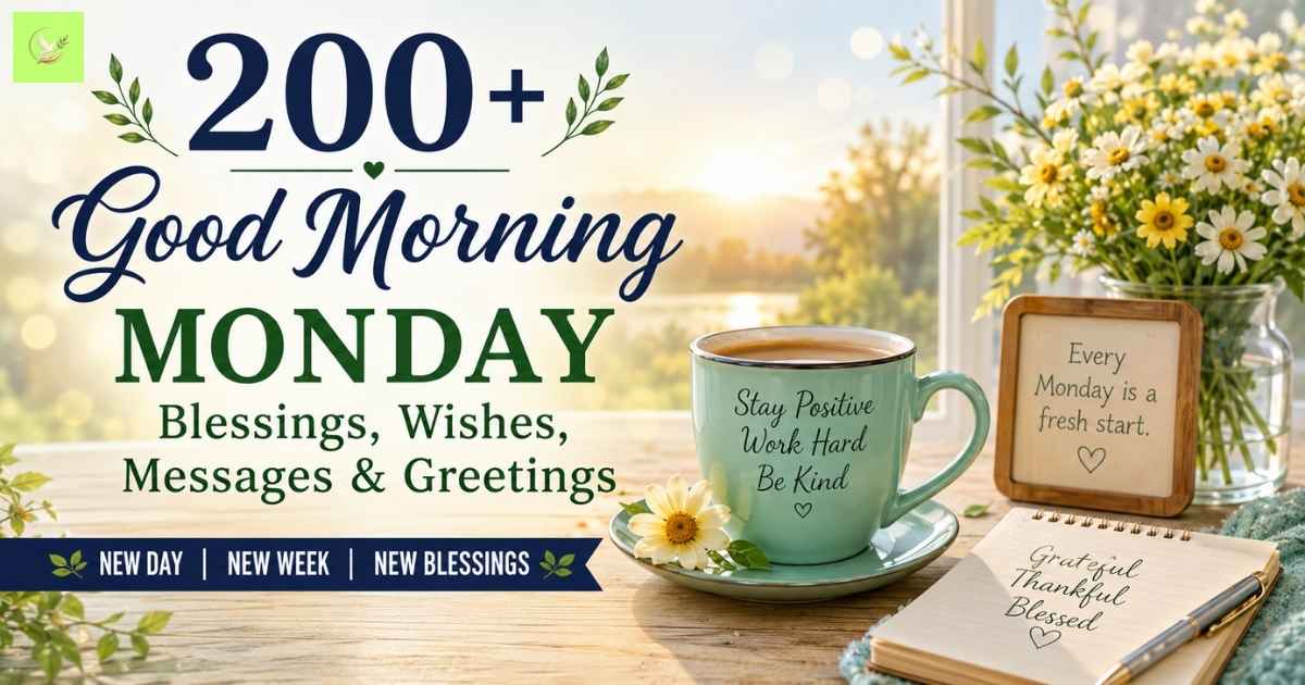 Good Morning Monday Blessings, Wishes, Messages