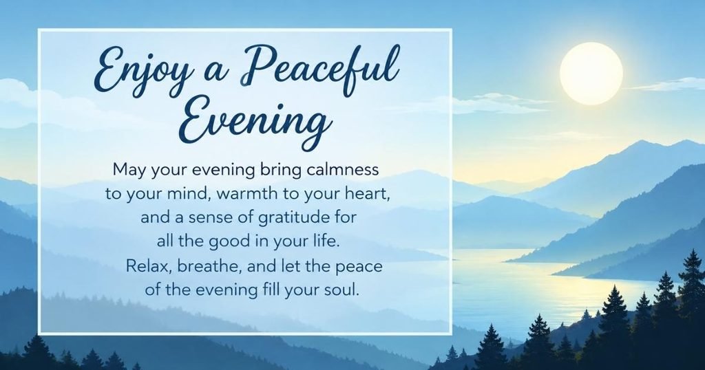 Spiritual Evening Blessings