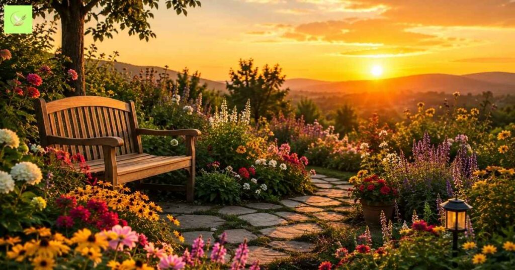 beautiful-good-evening-blessings-in-a-colorful-sunset-garden