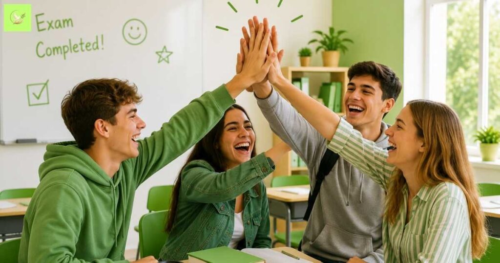 students-celebrating-after-using-creative-lesson-blessings-before-exam