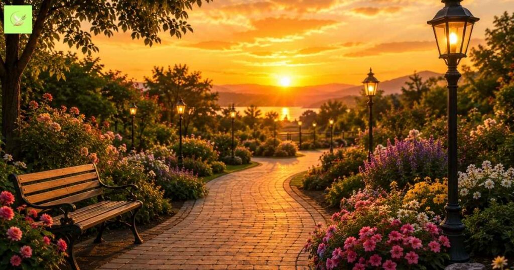 _sweet-good-evening-greetings-with-a-peaceful-park-at-sunset