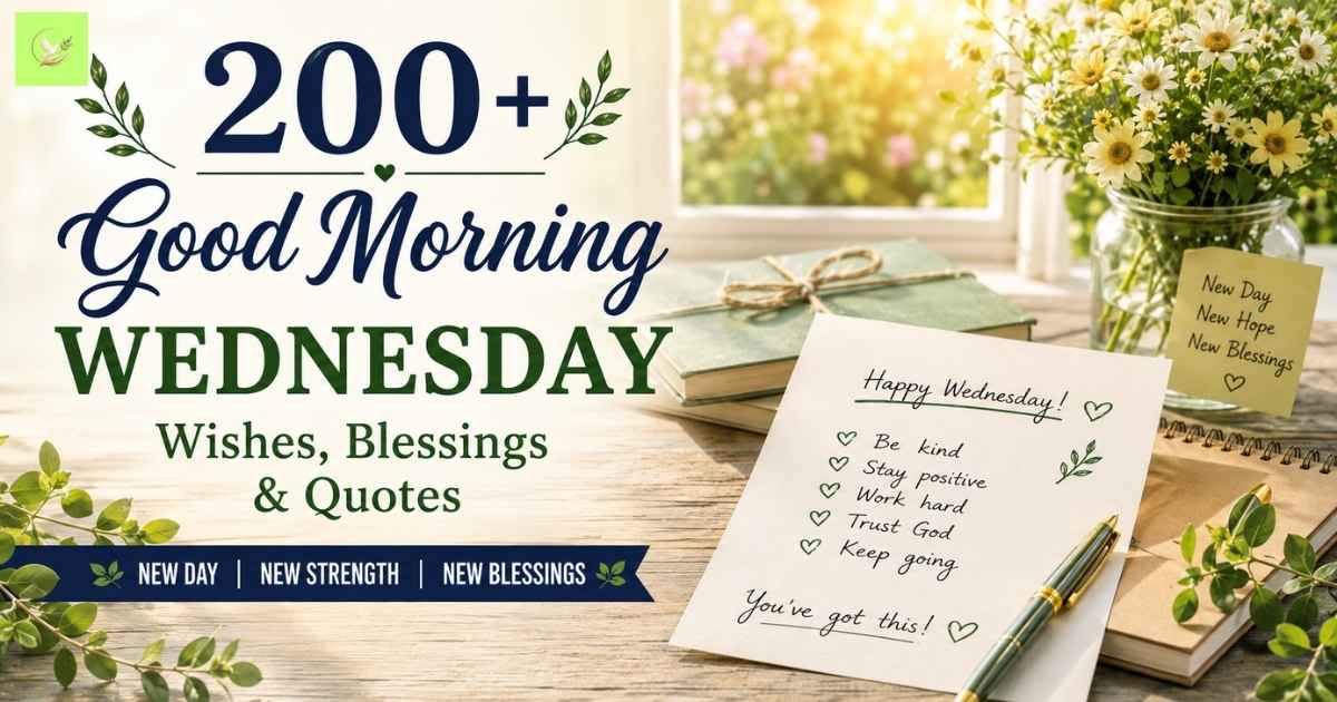 Good Morning Wednesday Wishes, Blessings & Quotes