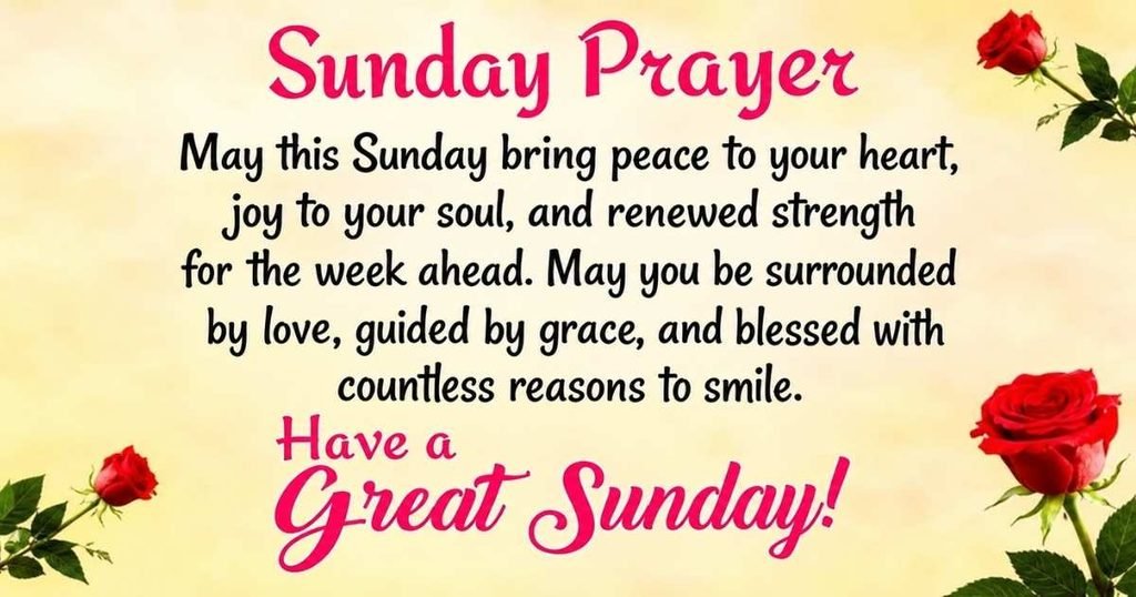sunday blessings and prayers images