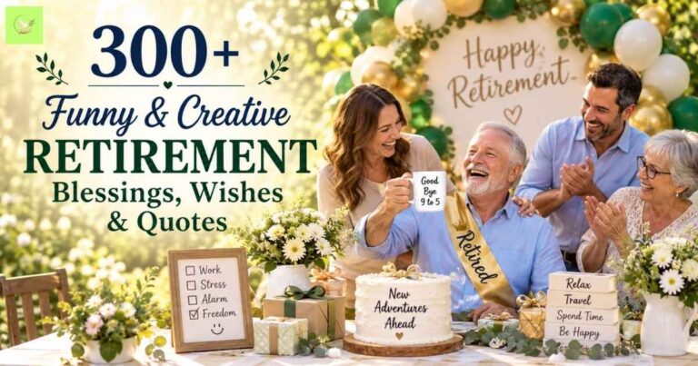Creative Retirement Blessings, Wishes& Quotes