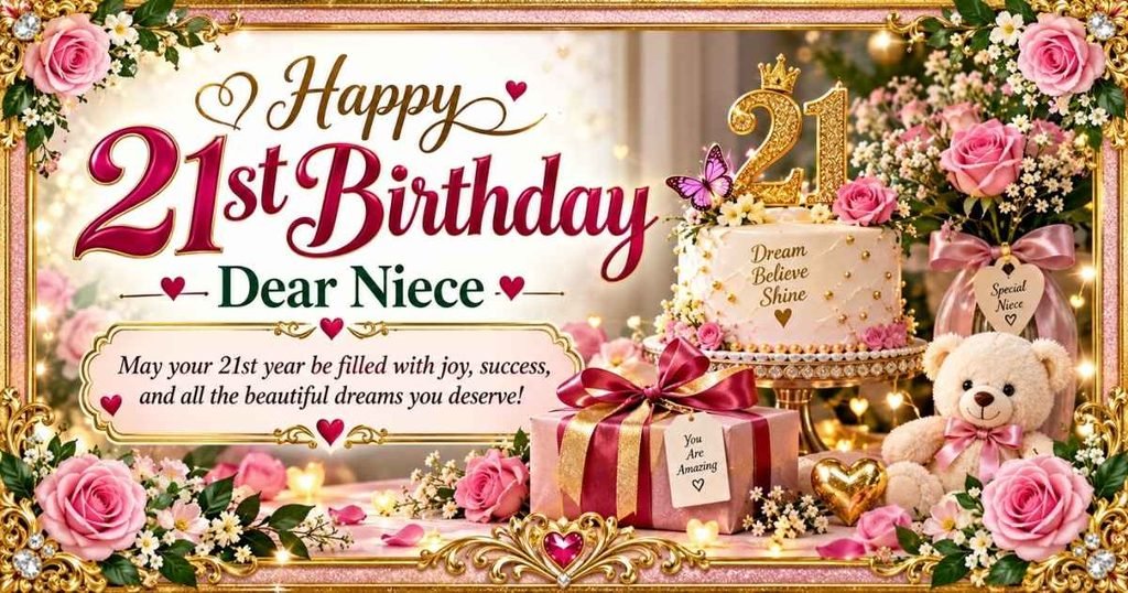 Heart Touching 21st Birthday Wishes for Your Niece