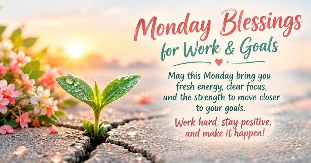 Motivational Monday Blessings for Work & Goals
