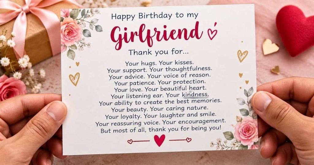 Short Birthday Wishes for Girlfriend (For Texts & Quick Notes)
