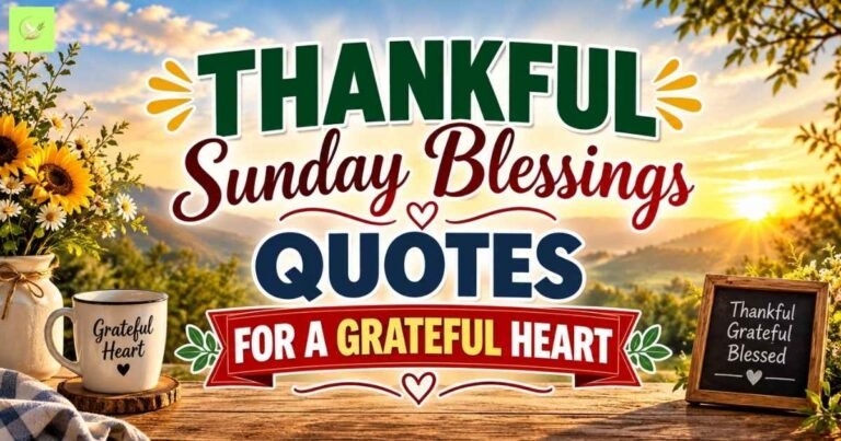 Thankful Sunday Blessings Quotes for a Grateful Heart
