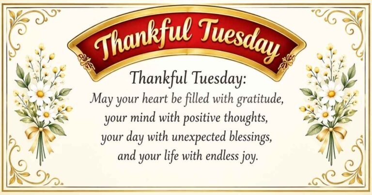 Thankful Tuesday Blessings, Prayers