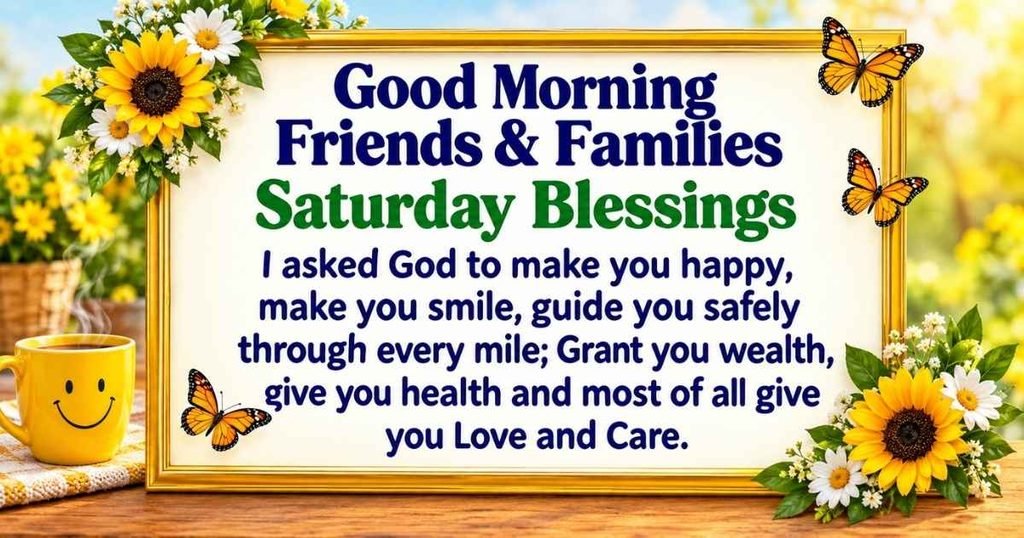 Weekend Saturday Blessings for Family