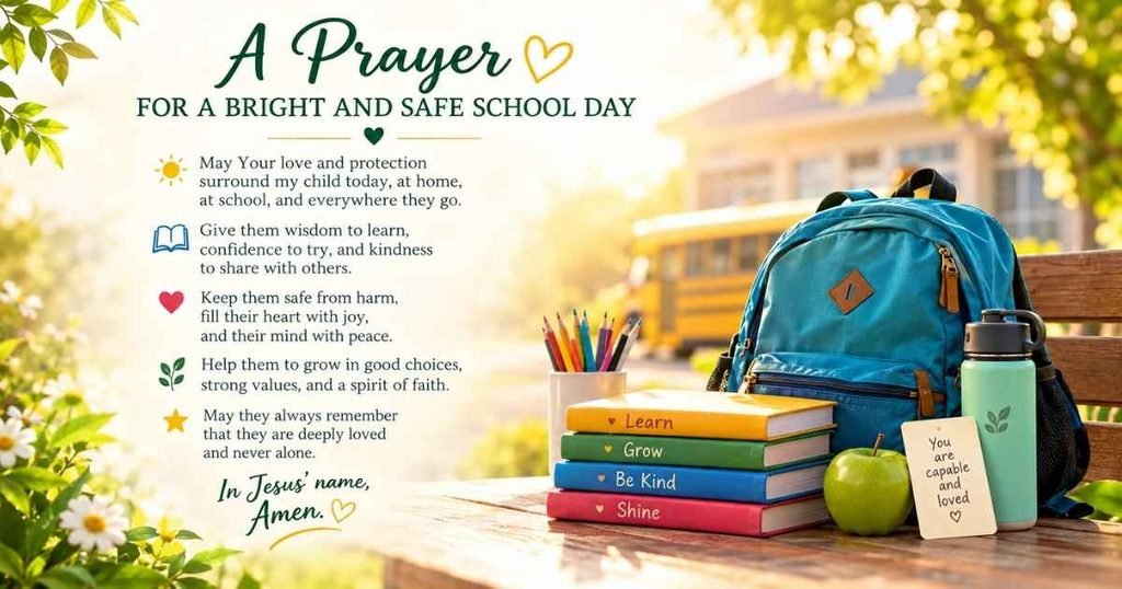 first day of school prayer for child